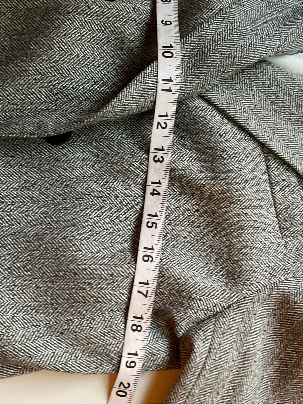 H&M Gray Herringbone Double Breasted Blazer Women’s Size Small S Tailored Jacket - Picture 6 of 10